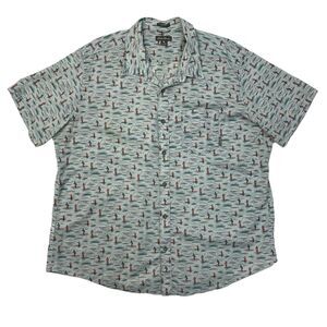 Eddie Bauer Shirt Mens XXL Breeze Fishing Button Short Sleeve Classic Fit Cotton